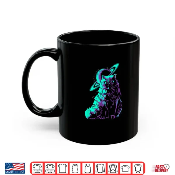 Mug Galaxy Saturn Planet Persian Cool Cat Feline Cat Lover Gift Shirt