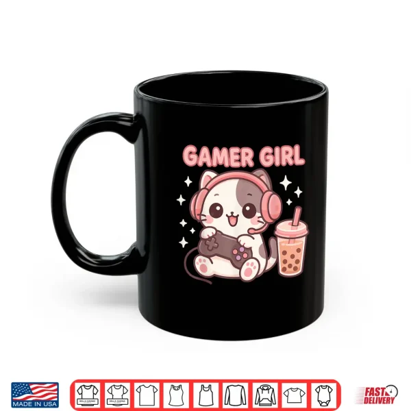 Mug Gamer Girl Cat Shirt