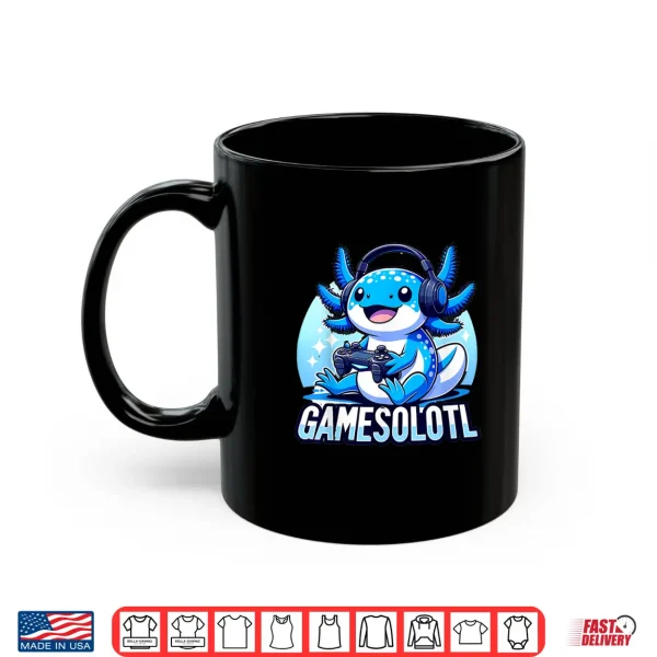 Mug Gamesolotl Axolotl Gamer kawaii Anime kids Shirt