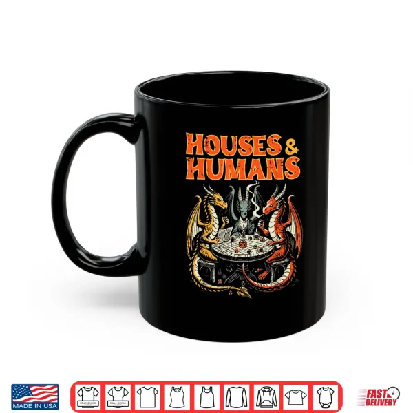 Mug Gaming Houses Humans Funny Rpg Parody Gamer Men Boys Kids Shirt