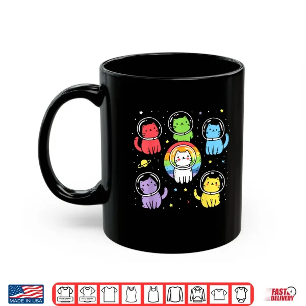 Mug Gay Cats In Space Rainbow Pride Month Lgbt Ally Shirt