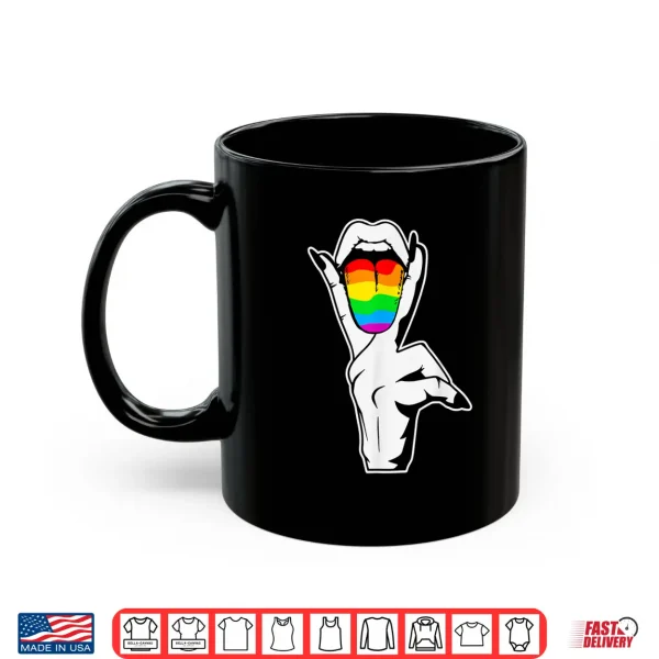 Gay Pride Lgbt Lesbian Tongue Rainbow Shirt 3 Mug Gay Pride LGBT Lesbian Tongue Rainbow Shirt