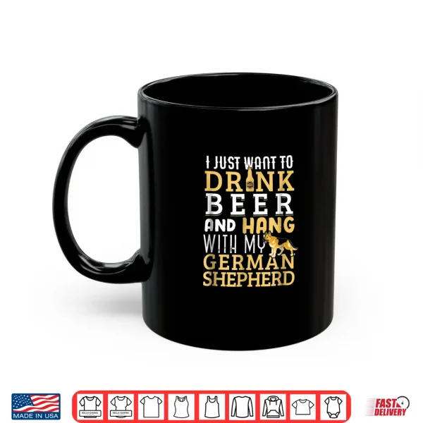 Mug German Shepherd Dad Father Day Dog Lover Beer Shirt