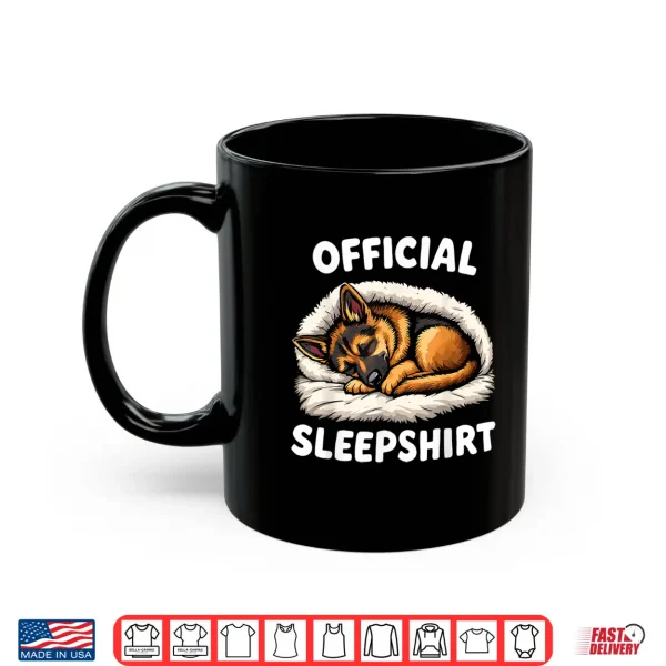 Mug German Shepherd Dog Official Sleepshirt Nightgown Sleep Shirt