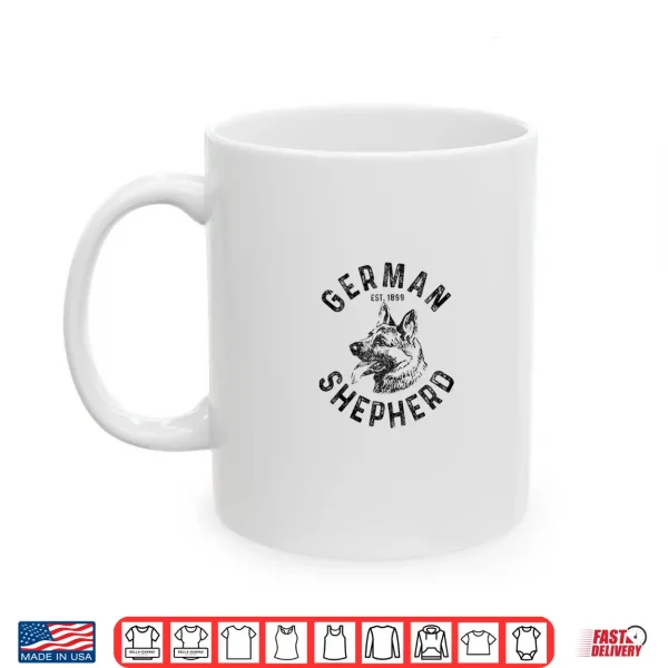 Mug German Shepherd Dog Professional Minimalist Modern Graphic Shirt