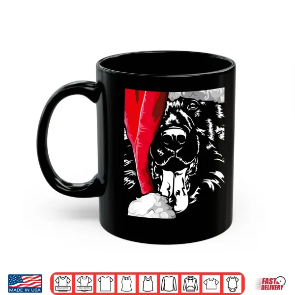 Mug German Shepherd Dog Santa Christmas Professional Graphic Shirt
