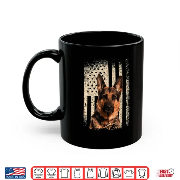 Mug German Shepherd Dog USA Patriotic Memorial Shirt