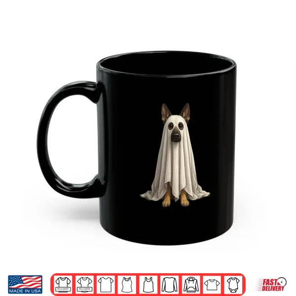 Mug German Shepherd Ghost Halloween Costume Dog Owner Lover Shirt