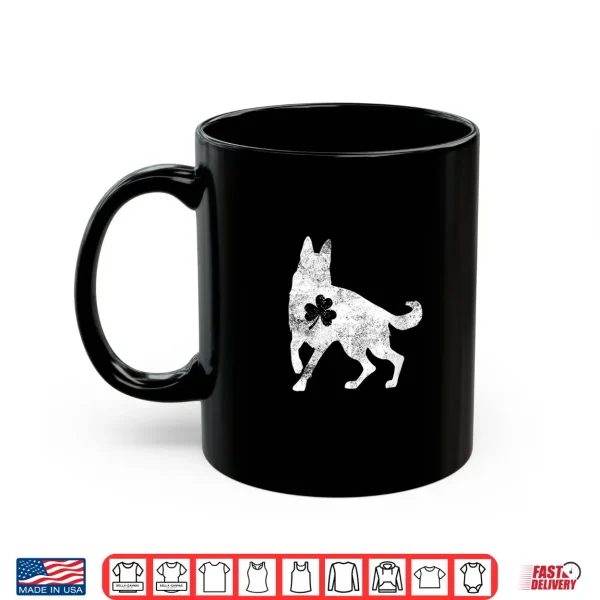 Mug German Shepherd Irish Clover St Patricks Day Dog Gift Shirt