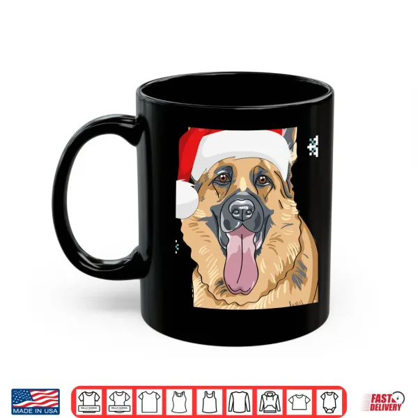Mug German Shepherd Merry Woofmas Shirt Christmas Dog Gift