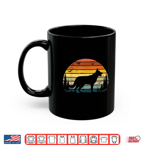 Mug German Shepherd Vintage Retro Mom Dad Dog Pet Lover Gift Shirt