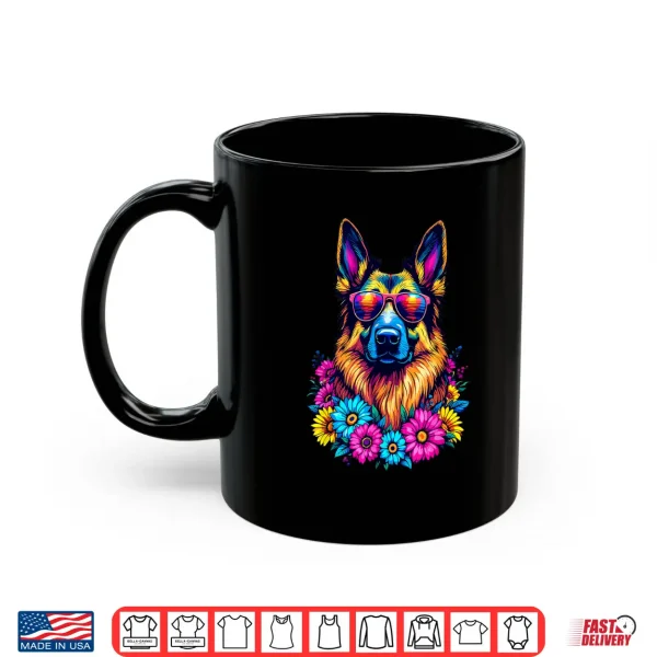 Mug German Shepherd Women Girls Spring German Shepherd Dog Shirt