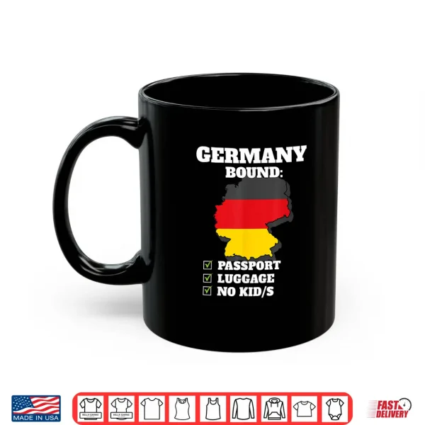 Mug Germany Bound Country Travel German Flag Vacation Souvenir Shirt