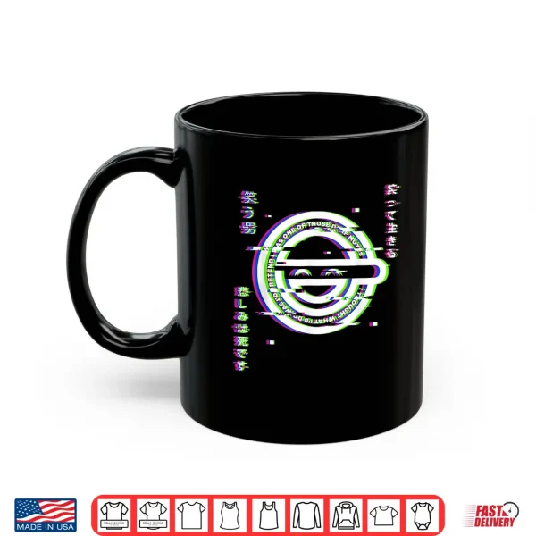 Mug Ghost Hacker Laughing Japanese Man Anime and Manga Otaku Shirt