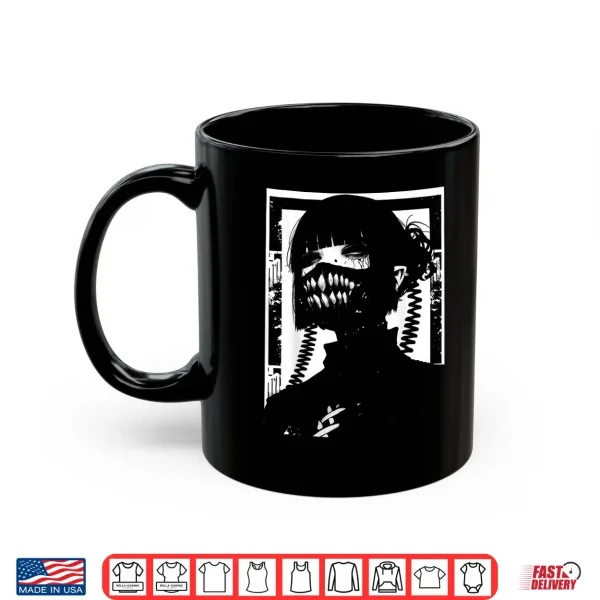 Mug Ghoul Girl Cybergoth Gothic Anime Manga Shirt