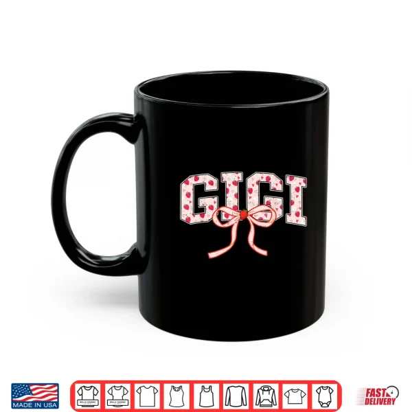 Mug Gigi Strawberry Coquette Bow Matching Family Shirt