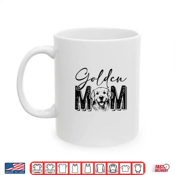 Mug Golden Mom Golden Retriever Lover Dog Mama Funny Retro Shirt