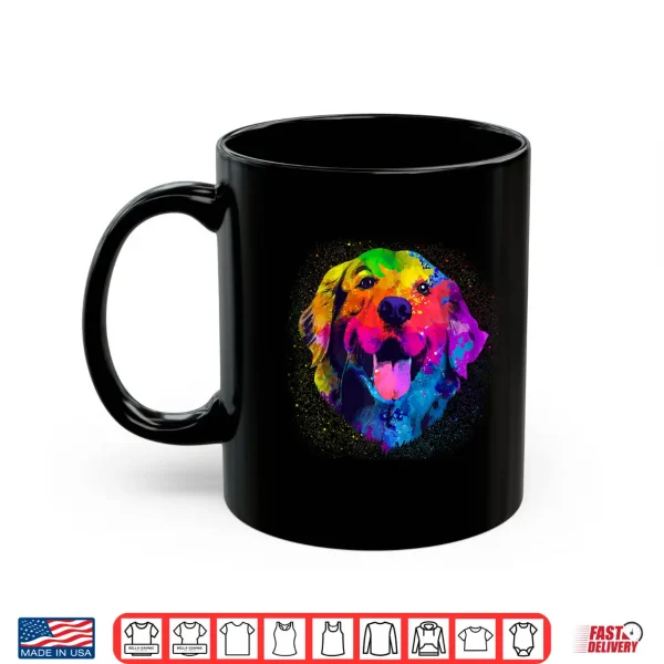 Mug Golden Retriever Art For Men Women Golden Retriever Lover Shirt