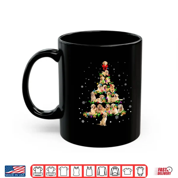 Mug Golden Retriever Christmas Tree X Mas Gift Shirt
