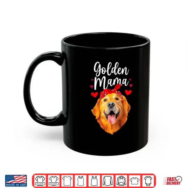 Mug Golden Retriever Design For Mom Women Golden Retriever Lover Shirt