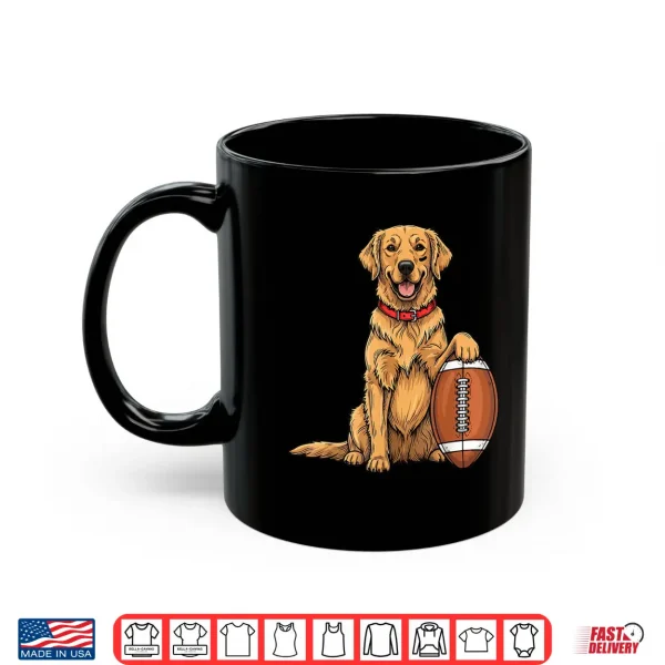 Mug Golden Retriever Dog Football Game Day Touchdown Season Shirt