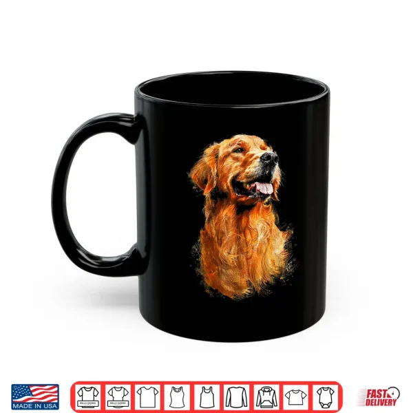 Mug Golden Retriever Dog Graphic Pet Artwork Golden Retriever Shirt