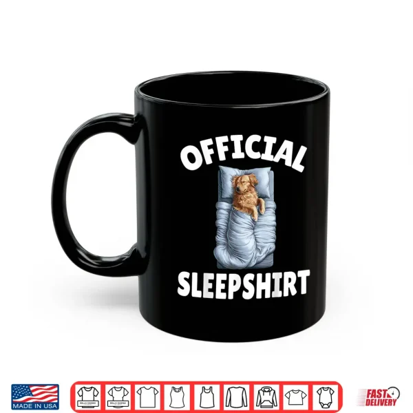 Mug Golden Retriever Dog Official Sleepshirt Napping Pajamas Men Women Kids Shirt