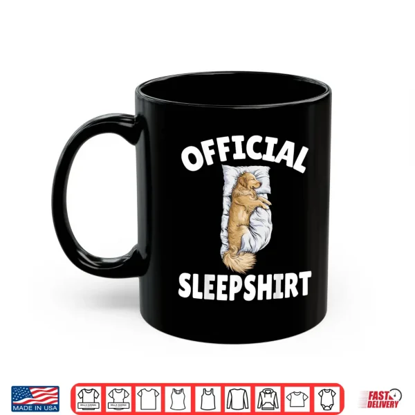 Mug Golden Retriever Dog Official Sleepshirt Napping Pajamas Shirt