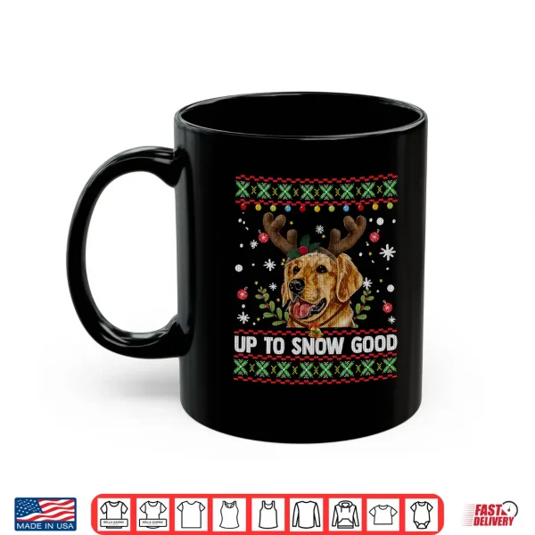 Mug Golden Retriever Dog Reindeer Christmas Gift Ugly Sweater Shirt