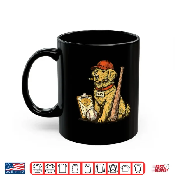Mug Golden Retriever Dog Sports Baseball Game Day Touchdown Shirt