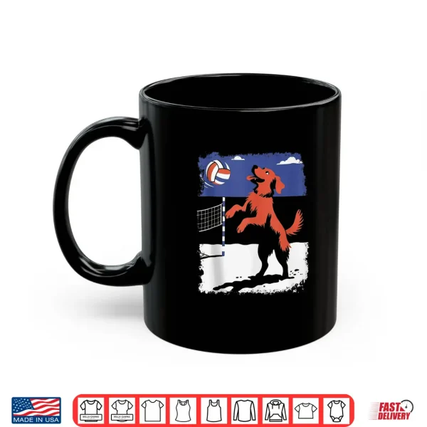 Mug Golden Retriever Dog Volleyball Shirt