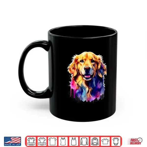 Mug Golden Retriever Dog Watercolor Family T All Ages Dog Lover Shirt