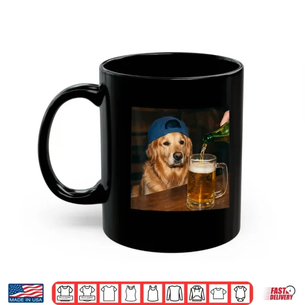 Golden Retriever Drinking Beer Funny Dog Meme Shirt 3 Mug Golden Retriever Drinking Beer Funny Dog Meme Shirt