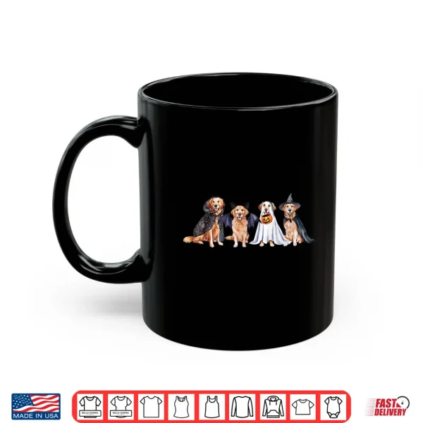 Mug Golden Retriever Ghost Dog Halloween Golden Retriever Witch Shirt