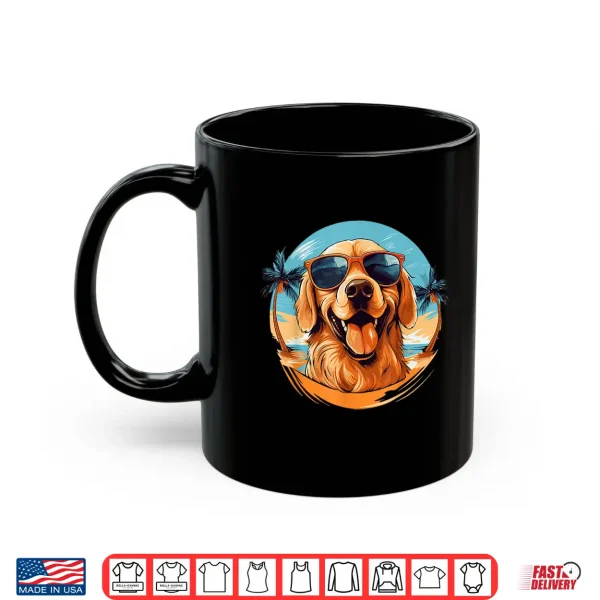 Mug Golden Retriever Shirt for Kid Boys Girls Funny Dog Lover Shirt