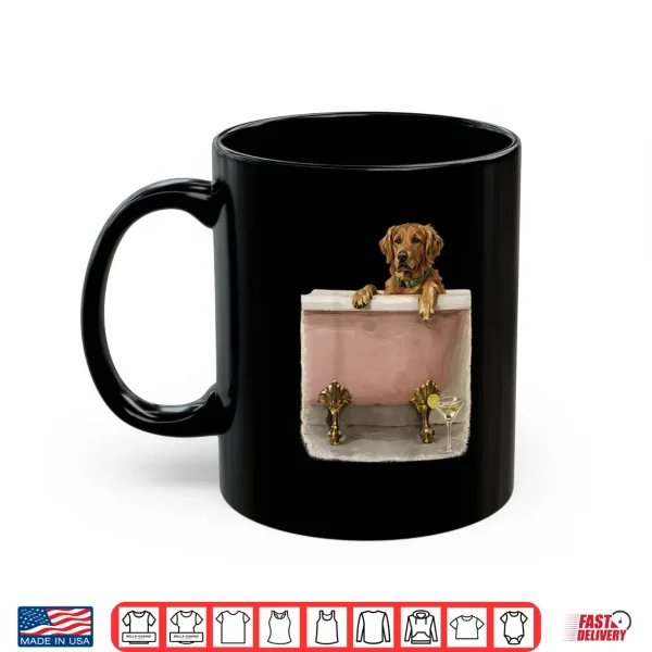 Mug Golden Retriever in Tub Martini Dog Lover Shirt