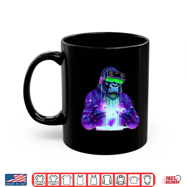 Mug Gorilla VR Gamer Playing Tag Boys Funny Adult Gorilla VR Shirt