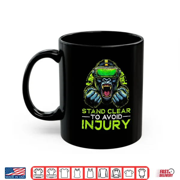 Mug Gorilla VR Gamer Virtual Reality Headset Monkeys Shirt
