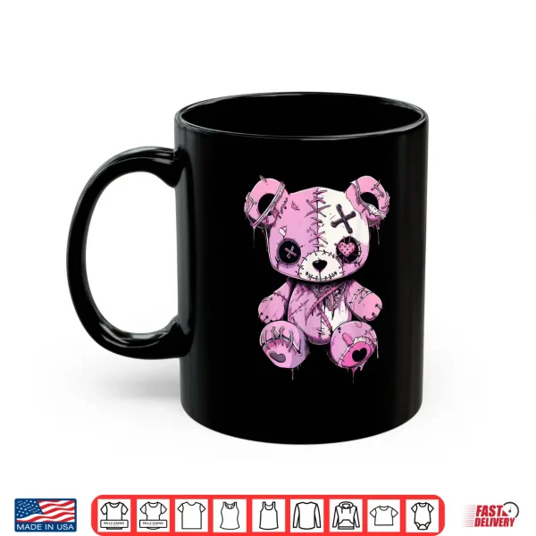 Mug Goth Teddy Bear Goth Graphic Shirt Anime Kawaii Shirt