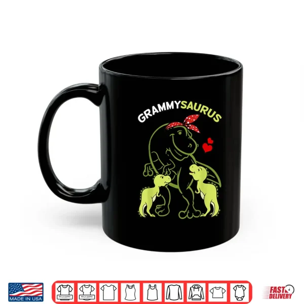 Mug Grammysaurus Grammy 2 Kids Dinosaur Mothers Day Shirt