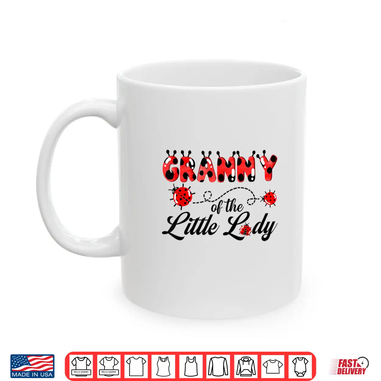 Granny Of The Little Lady Birthday Girl Ladybug Lover Shirt Granny Of The Little Lady Birthday Girl Ladybug Lover Shirt