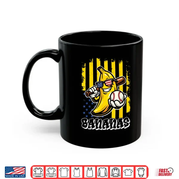 Mug Graphic Banana Proud Name Retro American Flag Shirt