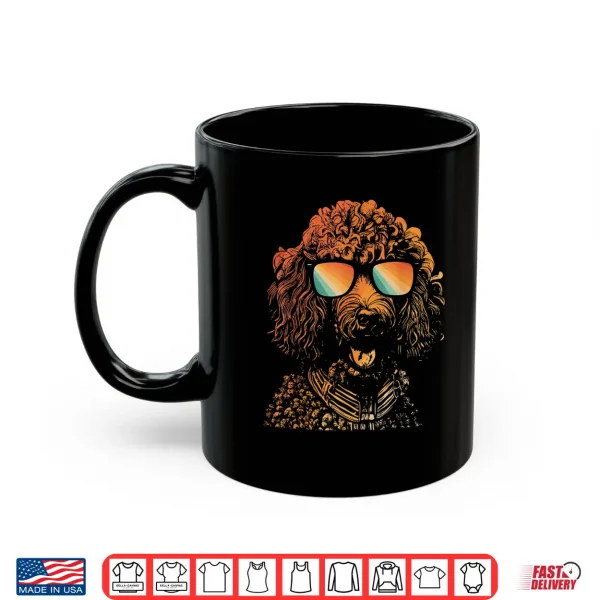 Mug Groovy Poodle Dog Owner Pet Breeder Canine Puppy Lover Shirt