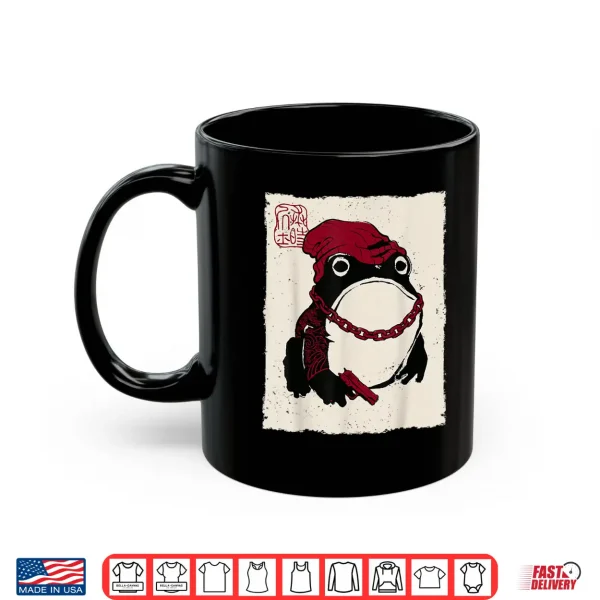Mug Grumpy Frog Funny Gangster Gang Anime Japanese Shirt