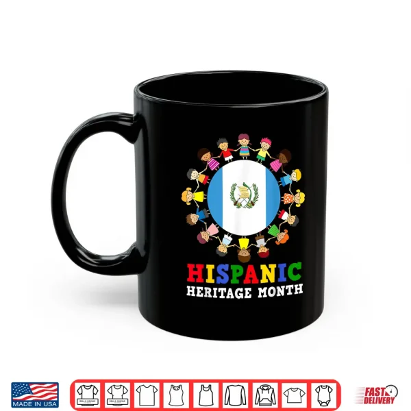Mug Guatemalan Flag Hispanic Heritage Guatemala Boy Girl Kids Shirt
