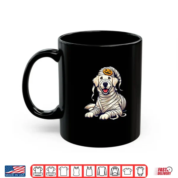 Mug Halloween English Cream Golden Retriever Dog Cute Puppy Shirt