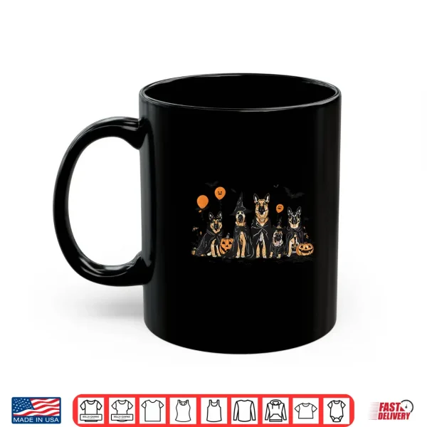 Mug Halloween Ghost Dog German Shepherd Halloween Shirt