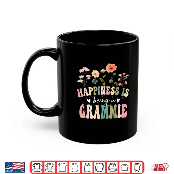 Mug Happiness is Being a Grammie Floral Grammie Mothers Day Shirt