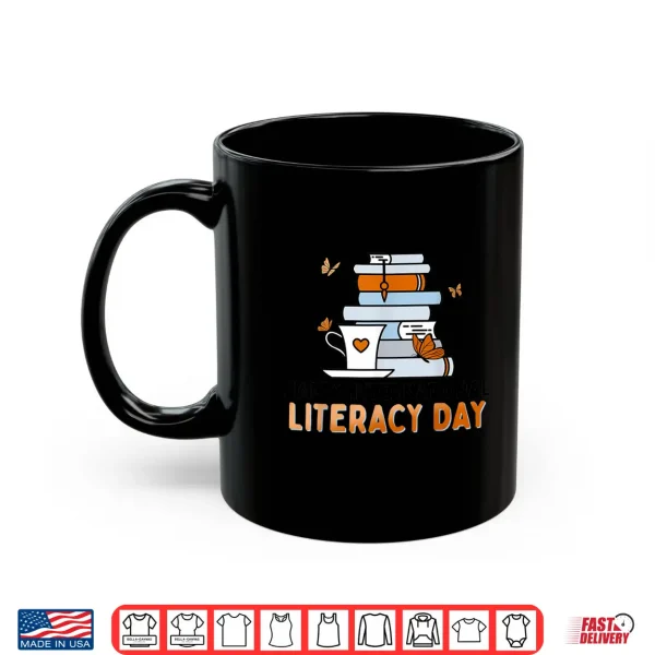 Mug Happy International Literacy Day Book Lover Reading Crew Shirt