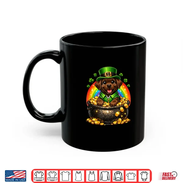 Mug Happy Leprechaun Chocolate Labrador Retriever Labby Lab Dog Shirt
